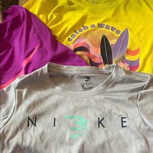 Bundle of 3 athletic tees.